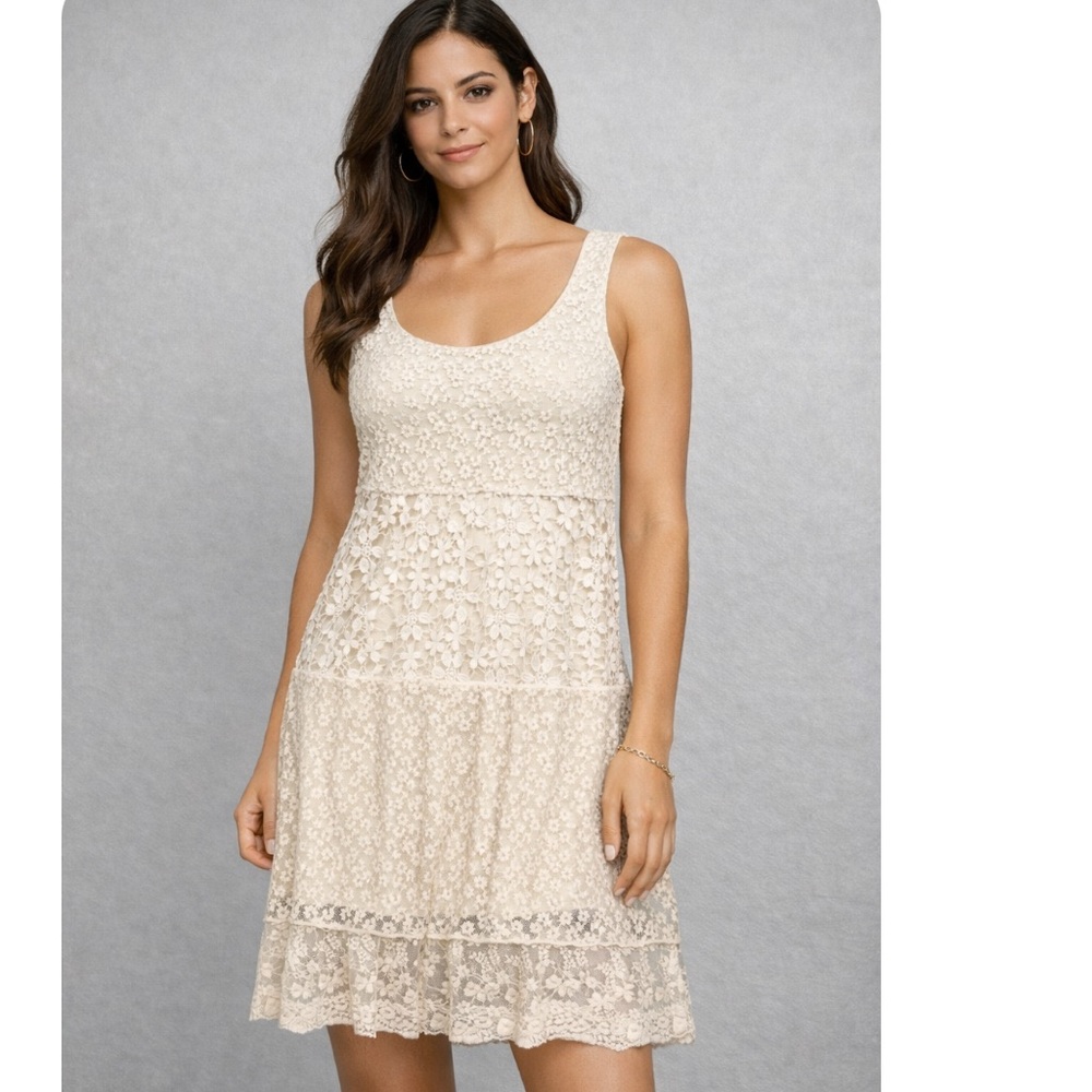 BAILEY44 Creme Lace Dress Size Small
